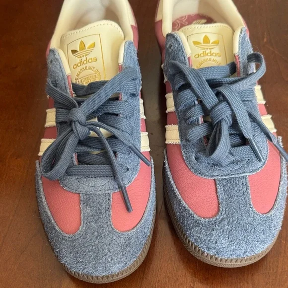 adidas Pink and Blue Women's Sneakers - Picture 3 of 4